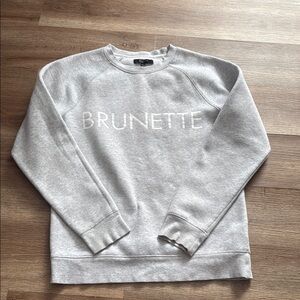 Brunette The Label Gray Sweatshirt